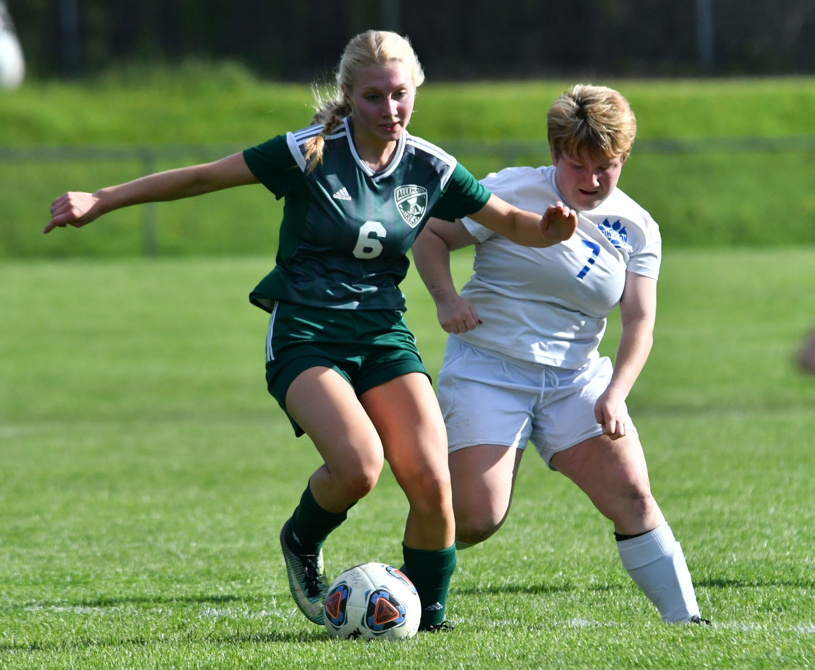 Alleman vs Princeton girls soccer.